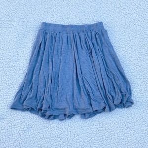 Brandy Melville Grey Flowy Mini Skirt